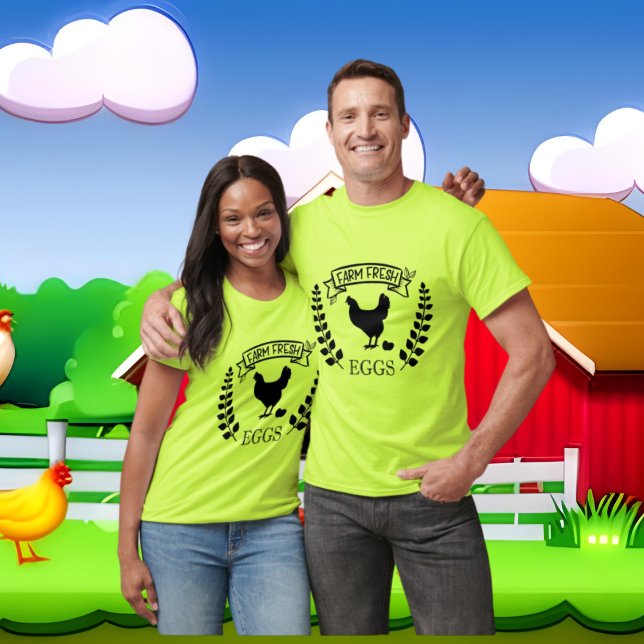Camiseta Huevos frescos de la granja Guay (Subido por el creador)