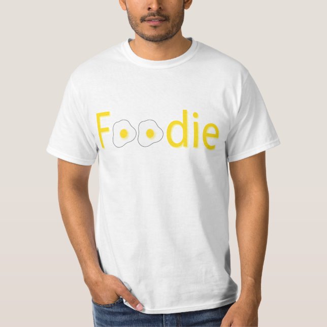 Camiseta huevos fritos del foodie (Anverso)