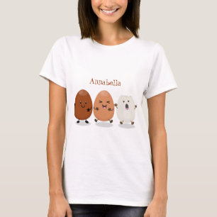 Camiseta Huevos kawaii lindo ilustracion personalizado dive