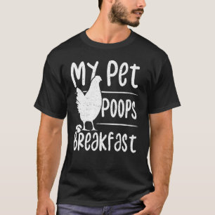 Camiseta Huevos Mi Mascota Poops Desayuno - Pollo