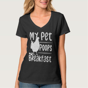 Camiseta Huevos Mi Mascota Poops Desayuno - Pollo