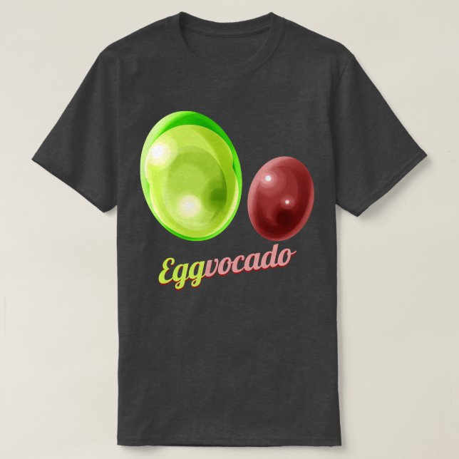Camiseta Huevos pintados como aguacate y huevos para cazar  (Diseño del anverso)