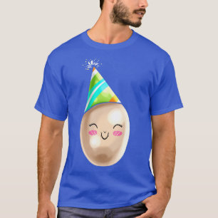 Camiseta Huevos Pintados Graciosos Con Cono Gorra Fiesta Pa
