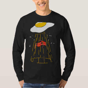 Camiseta Huevos que secuestran Bacon Ufo Alien Desayuno Ali
