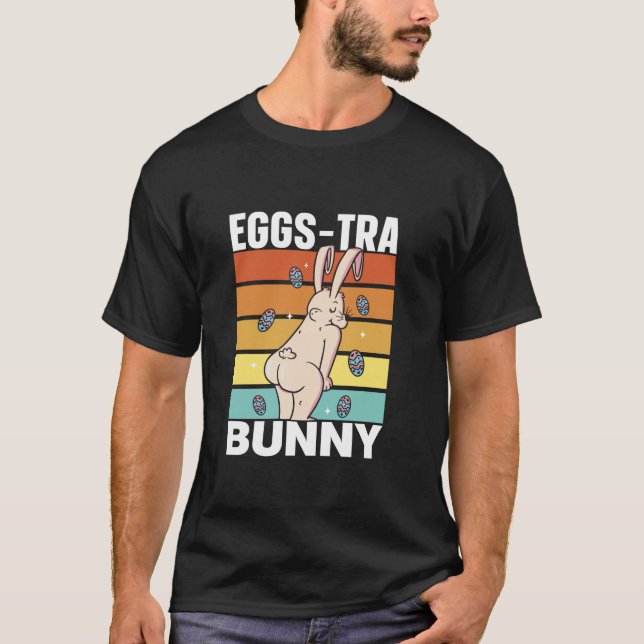 Camiseta Huevos Tra Bunny Egg Happy Sayings Easter Long Sle (Anverso)