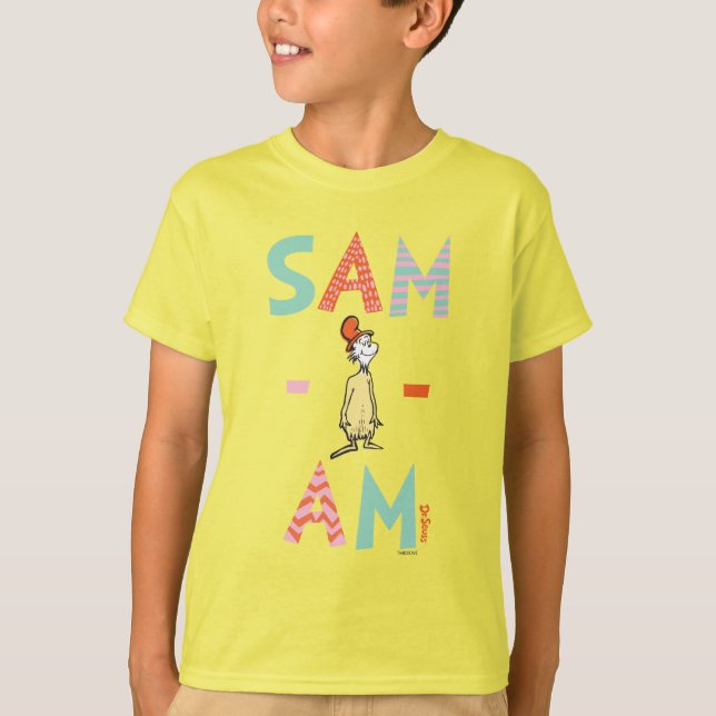 Camiseta Huevos verdes y jamón | Sam-I-Am (Anverso)