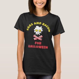 Camiseta Huevos y Bacon para el diseño del cráneo de Hallow