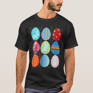 Camiseta Huevos Y Conejo De Conejo Cute Pascua