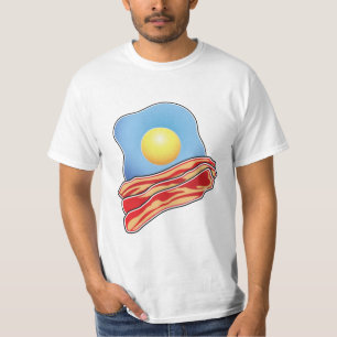 Camiseta Huevos y jamón azules