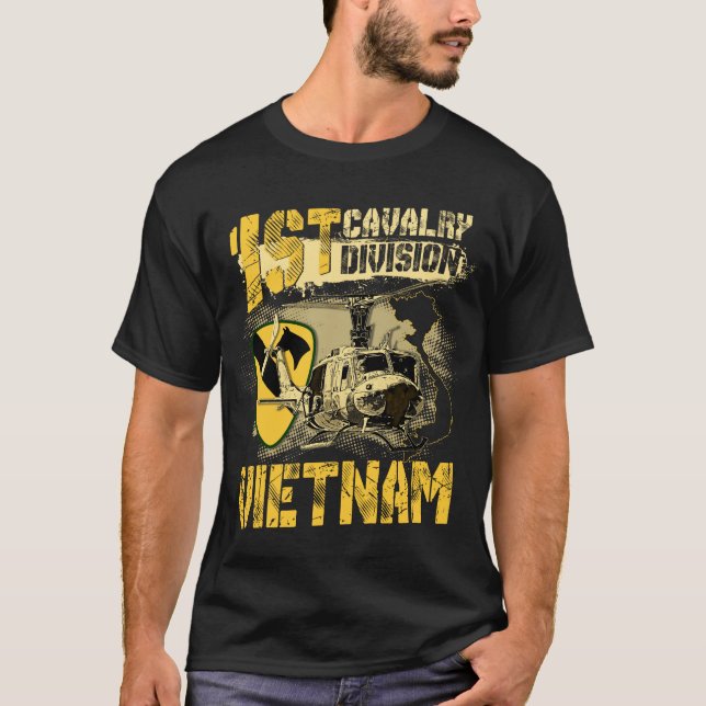 Camiseta Huey 1ª División de Caballería Veterano de Vietnam (Anverso)