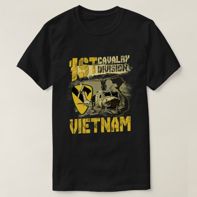 Camiseta Huey Helicopter Primera División de Caballería Vie (Diseño del anverso)