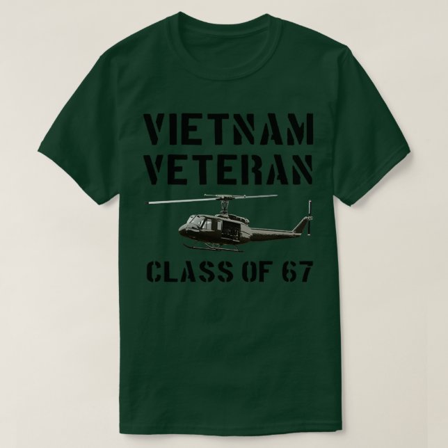 Camiseta Huey Helicopter, veterano de Vietnam, por (Diseño del anverso)