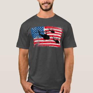 Camiseta Huey UH1 Helicóptero Militar de EE.UU.