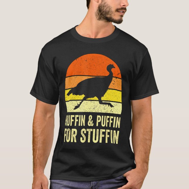 Camiseta Huffin y Puffin para la maratón de Acción de Graci (Anverso)
