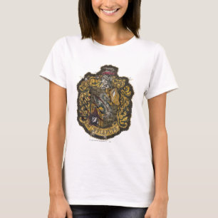 Camiseta Hufflepuff Crest - Destroyed