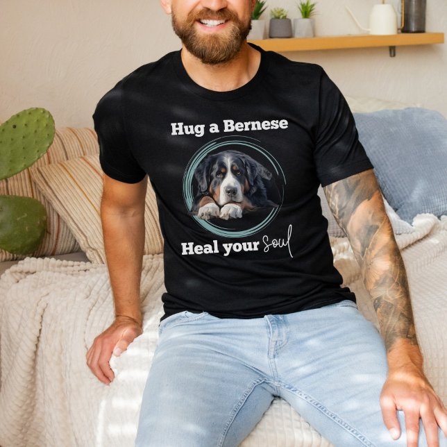 Camiseta Hug a Bernese, Bernese Mountain Dog T-Shirt (Subido por el creador)