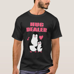 Camiseta Hug Dealer Cute Pinguin Music Festival de Abrazos 