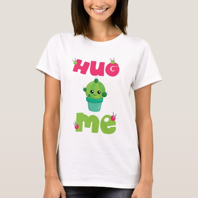 Camiseta Hug Me cactus (Anverso)