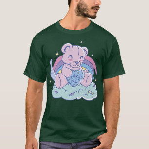 Camiseta Hug Me Cute Kawaii Bear Pastel Gótico Anime Fairy 