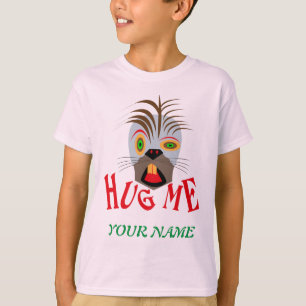 CAMISETA HUG ME FUNNY BEAVER PERSONALIZADO