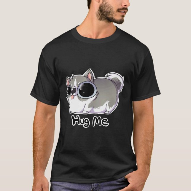 Camiseta Hug Me Husky (Anverso)