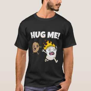 Camiseta Hug Me Marshmallow Biscuit Campfire Naturaleza Cam