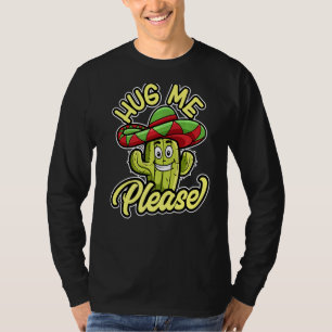 Camiseta Hug Me Please Gardener Cute Plant Cactus Cacti 4