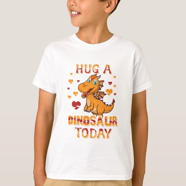 Camiseta HUG un dinosaurio (Anverso)