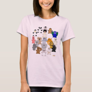 Camiseta Huggable Animal Peace Sign