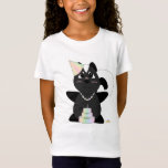 Camiseta Huggable Pastel Birthday Skunk<br><div class="desc">A este lindo zorrillo blanco y negro de estilo anime le encanta vestirse y está usando un traje de cumpleaños pastel. El disfraz de cumpleaños incluye un colorido gorra fiesta pastel,  collar y torta de cumpleaños con una vela.</div>