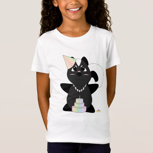 Camiseta Huggable Pastel Birthday Skunk (Anverso)