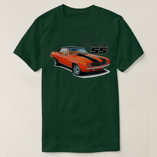Camiseta hugger naranja camaro (Diseño del anverso)