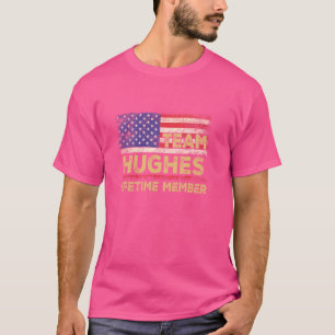 Camiseta Hughes Apellido Equipo de Camisas Hughes Miembro D