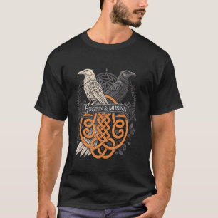 Camiseta Huginn & Muninn Vikingo - Cuervos de Nudos Celtas