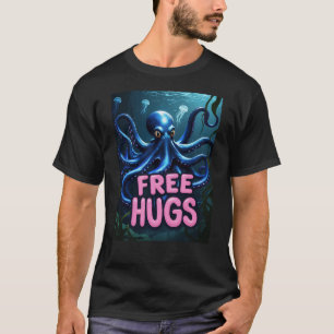 Camiseta HUGS LIBRES (8 Brazos = 4 x Más Amor) Octopus dive
