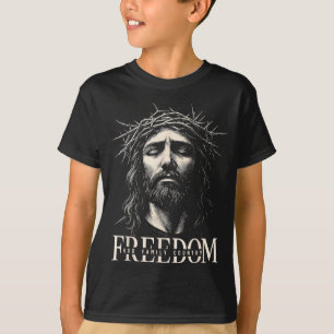 Camiseta Hugvyn Dom Jesús Rostro Cristiano Corona Familia D