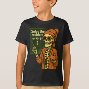 Camiseta Hugvyn Halloween Esqueleto Seis Siete 67 Meme Pemd