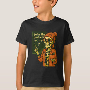 Camiseta Hugvyn Halloween Esqueleto Seis Siete 67 Meme Pemd