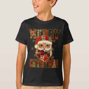 Camiseta Hugvyn Navidades Santa Claus Patchwork Chris