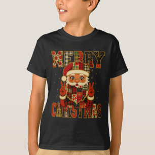 Camiseta Hugvyn Navidades Santa Claus Patchwork Chris