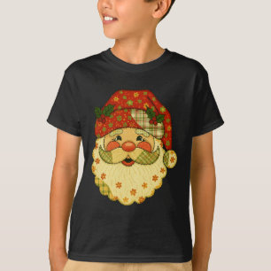 Camiseta Hugvyn Navidades Santa Claus Patchwork Mateo Fa