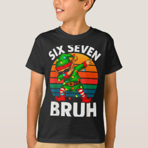Camiseta Hugvyn Seis Siete 6 7 Meme Dabbing Elfo Alegre Nav