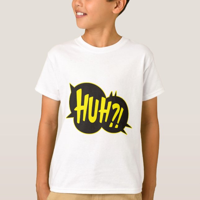 Camiseta Huh auge Splat del dibujo animado (Anverso)