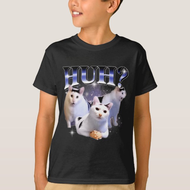 Camiseta Huh Funny Dank Cat Stud Oddly Bootleg Specific Dan (Anverso)