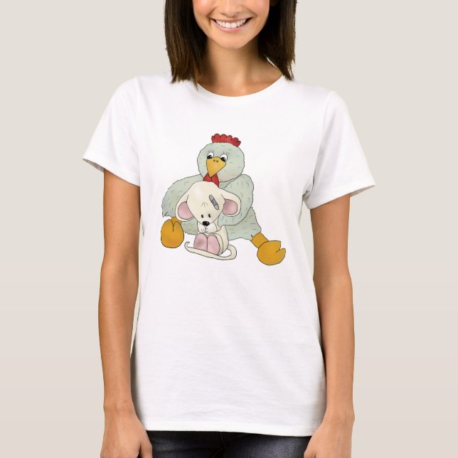 Camiseta Huhn und Maus (Anverso)