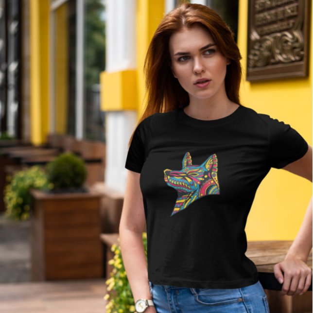 Camiseta Huichol Wolf (Subido por el creador)