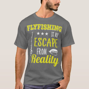 Camiseta Huida de la pesca de altura de la trucha de la rea