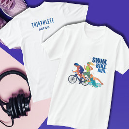 Camiseta Huida en bicicleta de natación | Triatleta desde 2