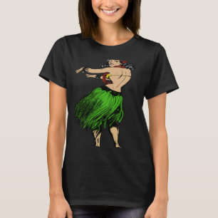 Camiseta Hula Chica Hawaiian Vacation Hawaii Dancer Pin Up