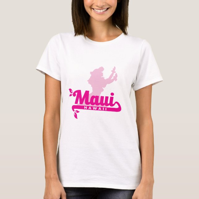 Camiseta Hula Chica Maui Hawaii (Anverso)